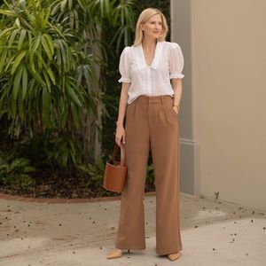 Abercrombie wide leg tailored pants